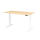 Sitz-Steh-Schreibtisch XDBK16, 1600 x 800 x 640-1290 mm, C-Fuß, elektrisch höhenverstellbar, Ahorn/weiß