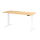 Sitz-Steh-Schreibtisch XDBK19, 1800 x 800 x 640-1290 mm, C-Fuß, elektrisch höhenverstellbar, Ahorn/weiß