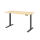 Sitz-Steh-Schreibtisch XMKA16, 1600 x 800 x 700-1200 mm, C-Fuß, elektrisch höhenverstellbar, Ahorn/graphit