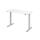 Sitz-Steh-Schreibtisch XMST614, 1400 x 670 x 710-1200 mm, T-Fuß, elektrisch höhenverstellbar, Asteiche/silber