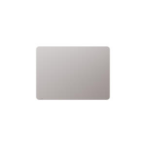 Glasboard, abgerundete Ecken, matte Oberfläche, 90 x 120 cm, Warm Grey
