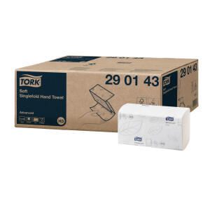 Zickzack-Handtücher H3, Advanced-Qualität, 15× 250 Tücher, weiß