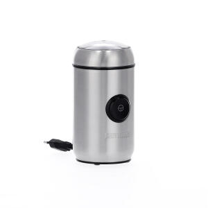 Kaffee und Gewürzmühle KM 3879 edelstahl, individuelle Mahlgradeinstellung, Betrieb nur mit Deckel möglich, Leistung ca. 150W