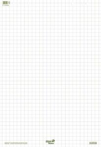 Green Flip Chart Block, 68 x 99 cm, kariert, 20 Blatt, 80g/qm