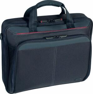 Laptoptasche Classic Clamshell, 15,6", Schultergurt, Polyester, schwarz
