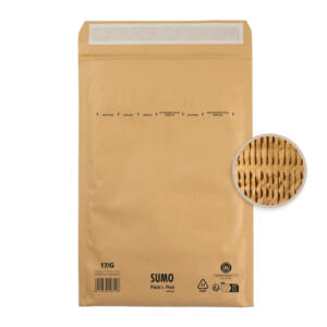 Papierpolstertasche 1517, 100 % recycelt, Innenmaß: 225 x 340 mm, braun, 1 Packung = 50 Stück