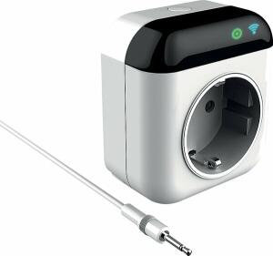 Smart WLAN Thermostatstecker, Steuerung über App oder Sprachassistent, weiß