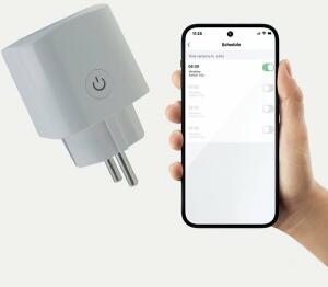 Smart WLAN Steckdose, innen, Steuerung über App, Alexa oder Google Assistent, weiß, 4 Stück