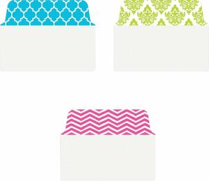 Haftstreifen UltraTabs Design, 50,8 x 38 mm, Polyester mit papierbeschichteter Lasche, blau, grün, pink, 1 Pack = 24 Haftstreifen