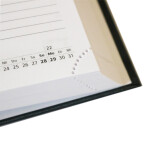2025 ADINA Buchkalender Chefplaner A5 anthrazit-metallic 1 Tag 1 Seite auch sonntags