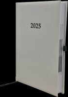 2025 ADINA Buchkalender Chefplaner A5 silber-metallic 1...