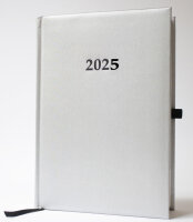 2025 ADINA Buchkalender Chefplaner A5 silber-metallic 1...