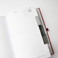 2025 ADINA Buchkalender Chefplaner A5 violett-metallic 1 Tag 1 Seite auch sonntags
