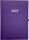 2025 ADINA Buchkalender Chefplaner A5 violett-metallic 1 Tag 1 Seite auch sonntags