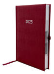 2025 ADINA Buchkalender Chefplaner A5 rot-metallic 1 Tag...