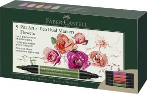 Faber Castell Tuschestift PAP Dual Marker 5er Flowers