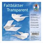 FALTBL. TRANSPARENT 42G. 14x14CM 100BL.WEIß