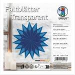 FALTBL. TRANSPARENT 42G.14x14CM 100BL.BLAU