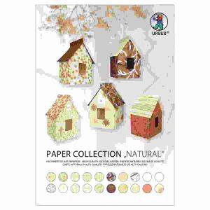 PAPER COLLECTION "NATURAL"23x33CM,20BL. SORTIERT