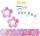 LATERNEN-ROHLINGE "TWINKLE STAR"PINK-METALLIC 25ST