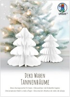DEKO WABEN TANNENBÄUME "WEISS"