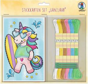 STICKKARTEN SET "GANZJAHR"