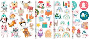 GLITZER-STICKER "WEIHNACHTEN"