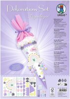 DEKO-SET SCHULTÜTE EASY LINE "REGENBOGEN"