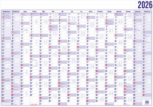 2025 Güss Jahresplaner Tafelkalender A4 16 Monate