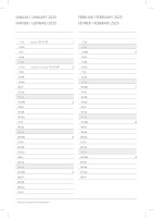 2025 ADINA Wochenkalender A5 1 W= 2S 128 Seiten mit Eckperforation mit Leseband mit Stiftehalterung