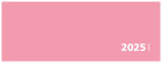 2025 ADINA Tischquerkalender 1W/1S pink Kartondeckel 30x10cm