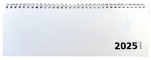 2025 ADINA Tischquerkalender 1W/1S weiss Kartondeckel 30x10cm