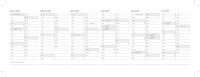 2025 ADINA Tischquerkalender türkis 1W 2S Schreibtischkalender Tischkalender 30x10cm