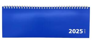 2025 ADINA Tischquerkalender dunkelblau 1W 2S Schreibtischkalender Tischkalender 30x10cm