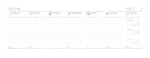 2025 ADINA Tischquerkalender dunkelblau 1W 2S Schreibtischkalender Tischkalender 30x10cm