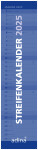 2025 ADINA Streifenkalender XXL blau 64x15cm Monatskalender