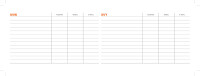 2025 ADINA Tischquerkalender gold 1W 2S Schreibtischkalender Tischkalender 30x10cm