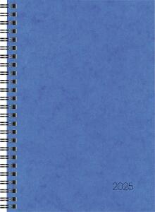 2025 Brunnen Buchkalender A5 blau 2S/1W WireO