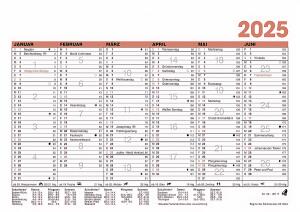2025 Glocken Tafelkalender A5 4061947130744