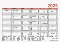 2025 Glocken Tafelkalender A5