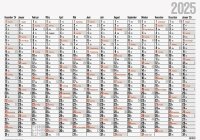 2025 Glocken Plakatkalender 98x68cm 1S
