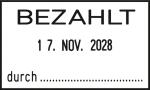 WEDO Stempel Textpl. Bezahlt
