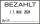 WEDO Stempel Textpl. Bezahlt