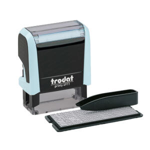 WEDO Stempel Druck, Typo 3-zeilig