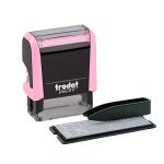 WEDO Stempel Druck, Typo 3-zeilig Trodat 4911 pastellrosa