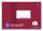 Staufen Premio Notenheft A5 quer LinN 8 Blatt 90g/qm bordeaux 6 Notensys.