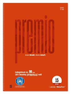 Staufen Premio Collegebl. A4 50 Lin.15 50 Bl. 90g/qm Notenlineatur 4-Loch