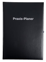 2025 ADINA Praxis-Planer A4 1 Tag auf 1 Seite  schwarz...