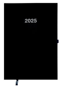 2025 ADINA Wochenkalender A5+ schwarz 24x16cm 1 Woche auf 2 S