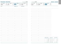 2025 ADINA Wochenkalender A5+ schwarz 24x16cm 1 Woche auf...